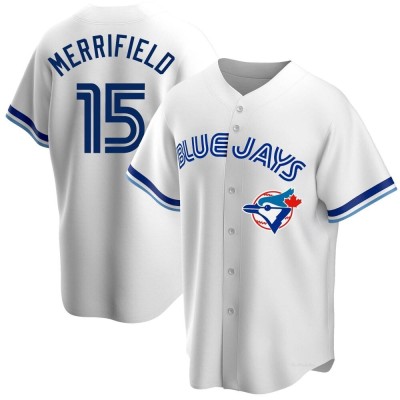 Men's Whit Merrifield Toronto Blue Jays Replica White Home Cooperstown Collection Jersey