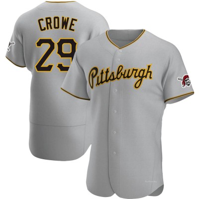 Men's Wil Crowe Pittsburgh Pirates Authentic Gray Road Jersey