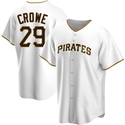 Men's Wil Crowe Pittsburgh Pirates Replica White Home Jersey