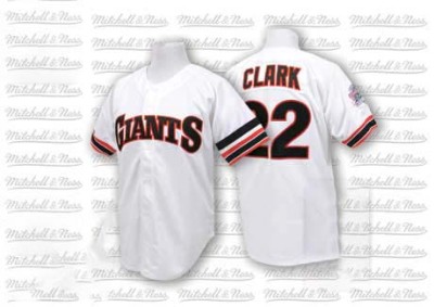 Men's Will Clark San Francisco Giants Authentic White Throwback Jersey