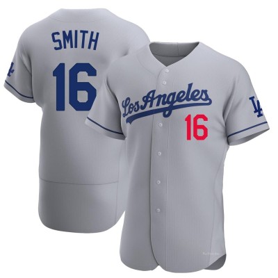 Men's Will Smith Los Angeles Dodgers Authentic Gray Away Jersey