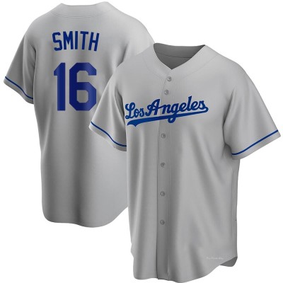 Men's Will Smith Los Angeles Dodgers Replica Gray Road Jersey