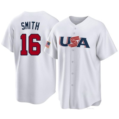 Men's Will Smith Los Angeles Dodgers Replica White USA Baseball 2023 World Baseball Classic Jersey