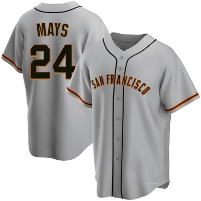 Men's Willie Mays San Francisco Giants Replica Gray Road Jersey