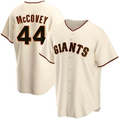 Men's Willie McCovey San Francisco Giants Replica Cream Home Jersey