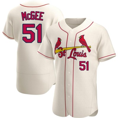 Men's Willie McGee St. Louis Cardinals Authentic Cream Alternate Jersey