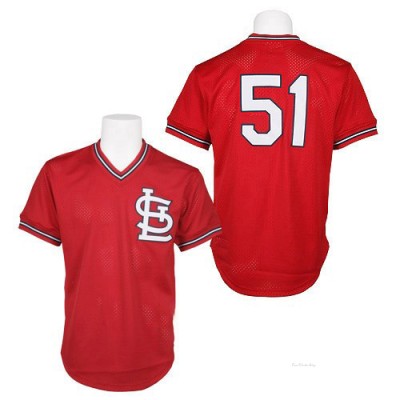 Men's Willie McGee St. Louis Cardinals Authentic Red 1985 Throwback Jersey