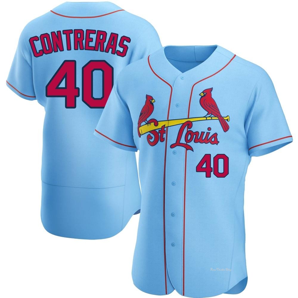 Willson Contreras St. Louis Cardinals Alternate Light Blue Jersey
