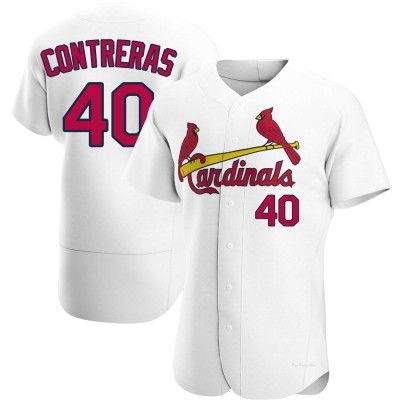 Men's Willson Contreras St. Louis Cardinals Authentic White Home Jersey