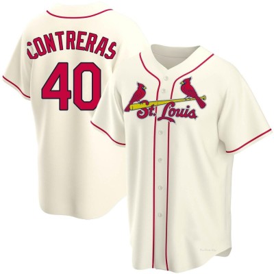 Men's Willson Contreras St. Louis Cardinals Replica Cream Alternate Jersey