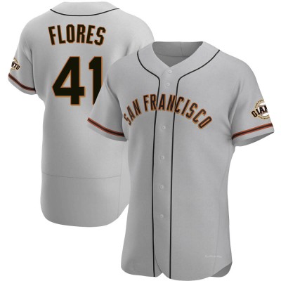 Men's Wilmer Flores San Francisco Giants Authentic Gray Road Jersey