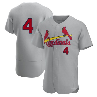 Men's Yadier Molina St. Louis Cardinals Authentic Gray Road Jersey