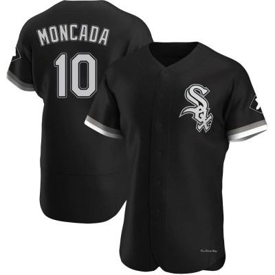 Men's Yoan Moncada Chicago White Sox Authentic Black Alternate Jersey