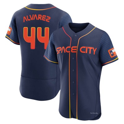 Men's Yordan Alvarez Houston Astros Authentic Navy 2022 City Connect Jersey