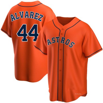 Men's Yordan Alvarez Houston Astros Replica Orange Alternate Jersey