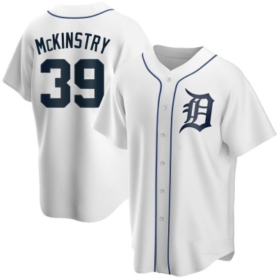 Men's Zach McKinstry Detroit Tigers Replica White Home Jersey