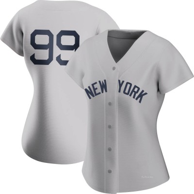 Women's Aaron Judge New York Yankees Authentic Gray 2021 Field of Dreams Jersey