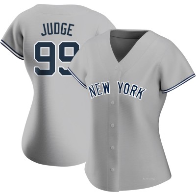 Women's Aaron Judge New York Yankees Authentic Gray Road Name Jersey