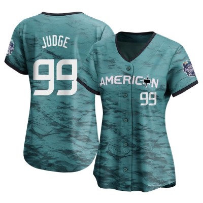 Women's Aaron Judge New York Yankees Limited Teal American League Game 2023 All-Star Jersey