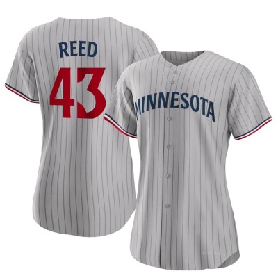 Women's Addison Reed Minnesota Twins Authentic Gray Road Jersey