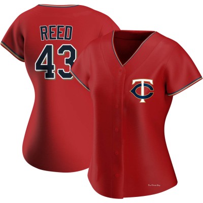 Women's Addison Reed Minnesota Twins Authentic Red Alternate Jersey