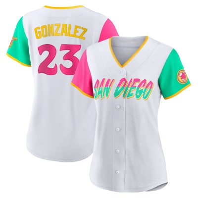 Women's Adrian Gonzalez San Diego Padres Authentic White 2022 City Connect Jersey