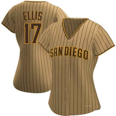 Women's A.J. Ellis San Diego Padres Authentic Tan/Brown Alternate Jersey