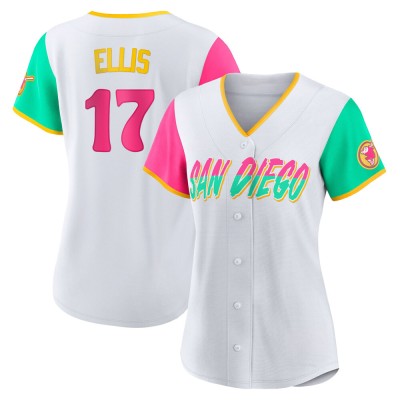 Women's A.J. Ellis San Diego Padres Authentic White 2022 City Connect Jersey