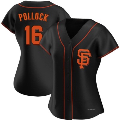 Women's AJ Pollock San Francisco Giants Authentic Black Alternate Jersey