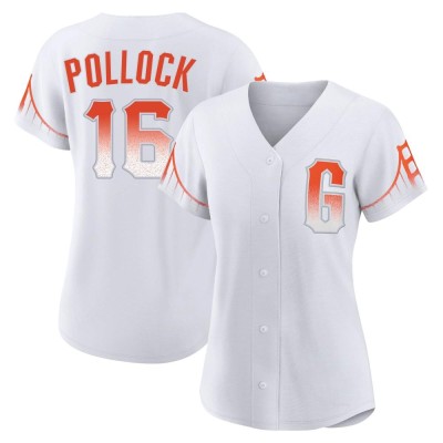 Women's AJ Pollock San Francisco Giants Replica White 2021 City Connect Jersey