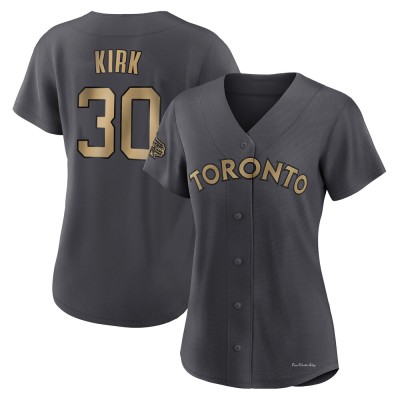 Women's Alejandro Kirk Toronto Blue Jays Game Charcoal Authentic 2022 All-Star Jersey