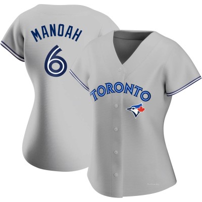 Women's Alek Manoah Toronto Blue Jays Authentic Gray Road Jersey