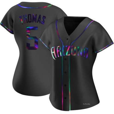 Women's Alek Thomas Arizona Diamondbacks Replica Black Holographic Alternate Jersey