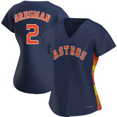 Women's Alex Bregman Houston Astros Authentic Navy Alternate Jersey