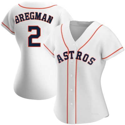 Women's Alex Bregman Houston Astros Authentic White Home Jersey