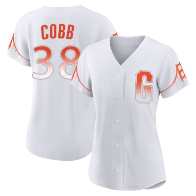 Women's Alex Cobb San Francisco Giants Authentic White 2021 City Connect Jersey