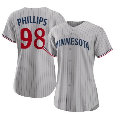 Women's Alex Phillips Minnesota Twins Authentic Gray Road Jersey