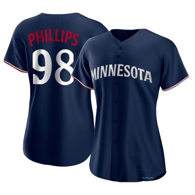 Women's Alex Phillips Minnesota Twins Authentic Navy Alternate Jersey