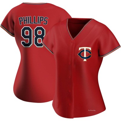 Women's Alex Phillips Minnesota Twins Authentic Red Alternate Jersey