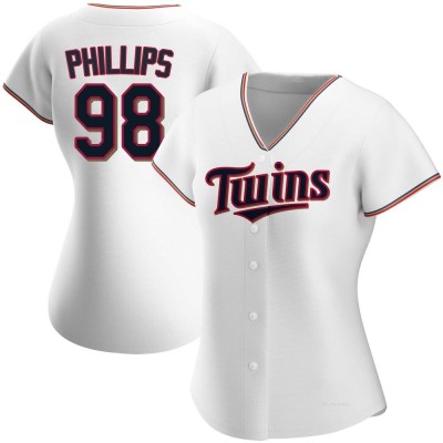 Women's Alex Phillips Minnesota Twins Authentic White Home Jersey