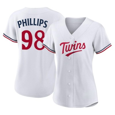 Women's Alex Phillips Minnesota Twins Authentic White Home Jersey