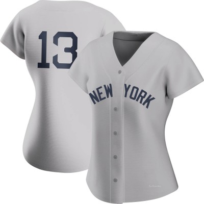 Women's Alex Rodriguez New York Yankees Authentic Gray 2021 Field of Dreams Jersey