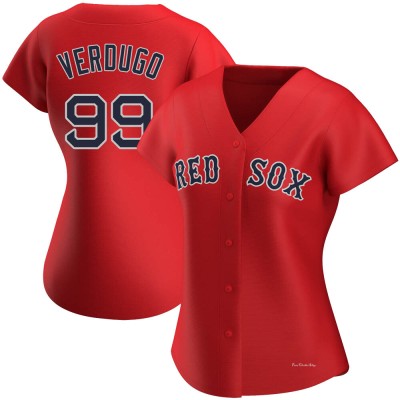 Women's Alex Verdugo Boston Red Sox Authentic Red Alternate Jersey