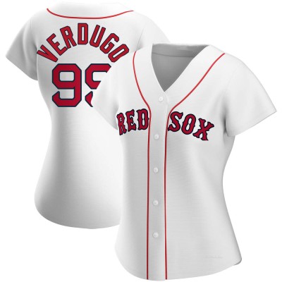 Women's Alex Verdugo Boston Red Sox Authentic White Home Jersey