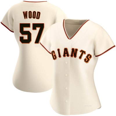 Women's Alex Wood San Francisco Giants Authentic Cream Home Jersey