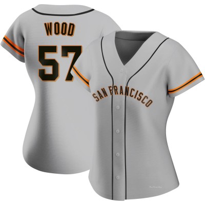 Women's Alex Wood San Francisco Giants Authentic Gray Road Jersey