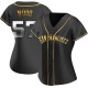 Women's Alex Wood San Francisco Giants Replica Black Golden Alternate Jersey