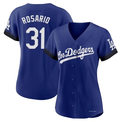 Women's Amed Rosario Los Angeles Dodgers Authentic Royal 2021 City Connect Jersey