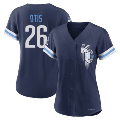 Women's Amos Otis Kansas City Royals Authentic Navy 2022 City Connect Jersey