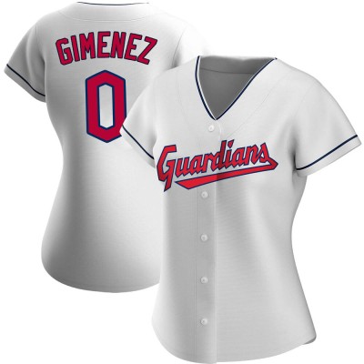 Women's Andres Gimenez Cleveland Guardians Authentic White Home Jersey